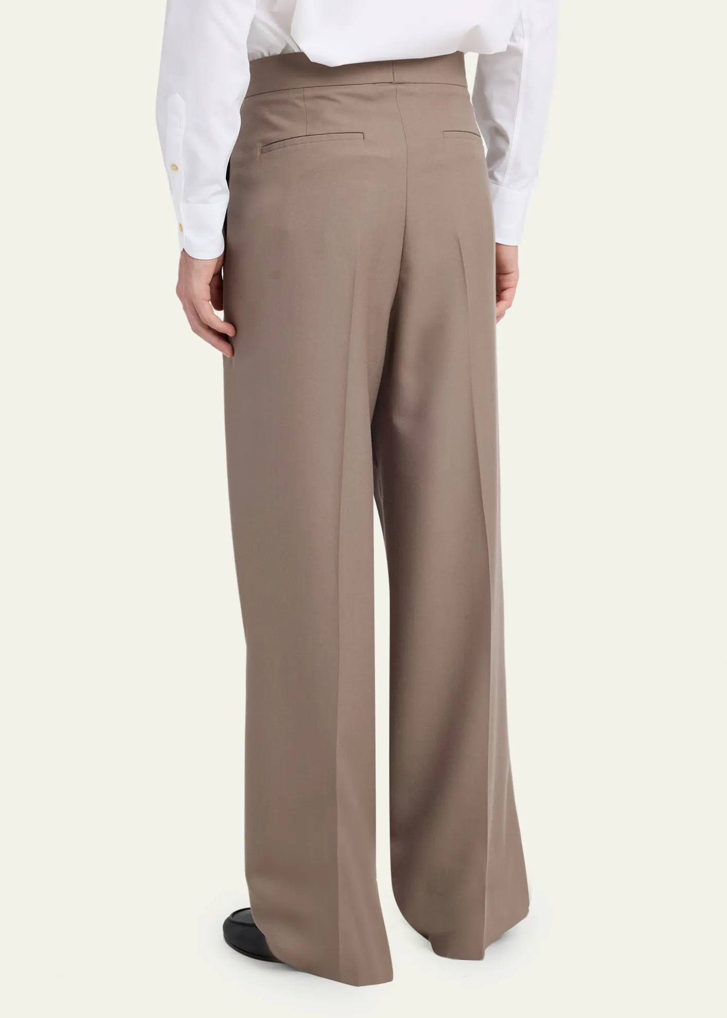 Valentino GaravaniMen's Double-Pleated Wool Trousers