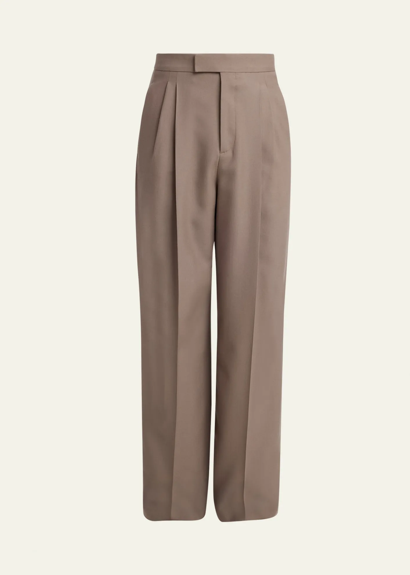 Valentino GaravaniMen's Double-Pleated Wool Trousers