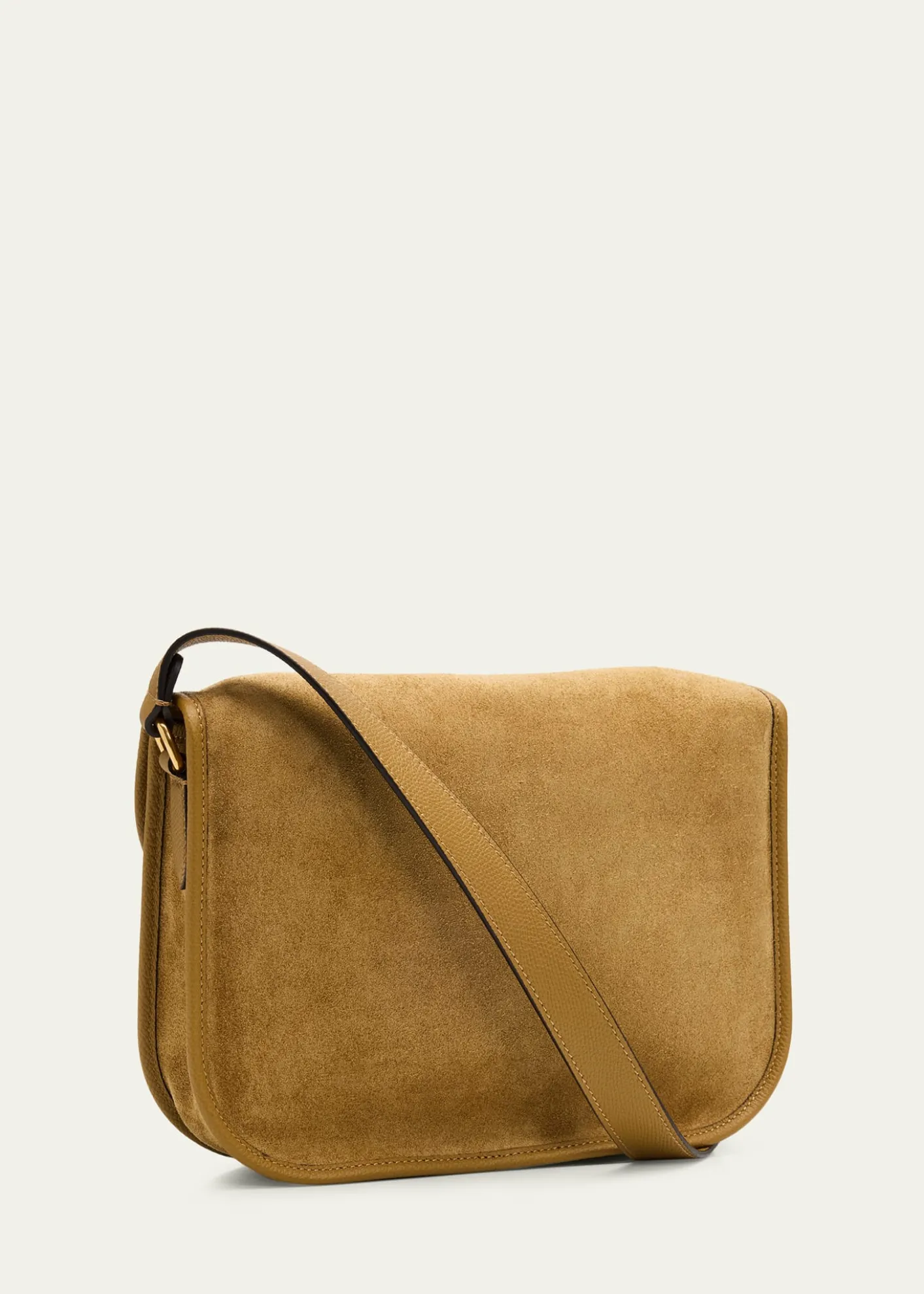 Valentino GaravaniMen's Suede Crossbody Bag