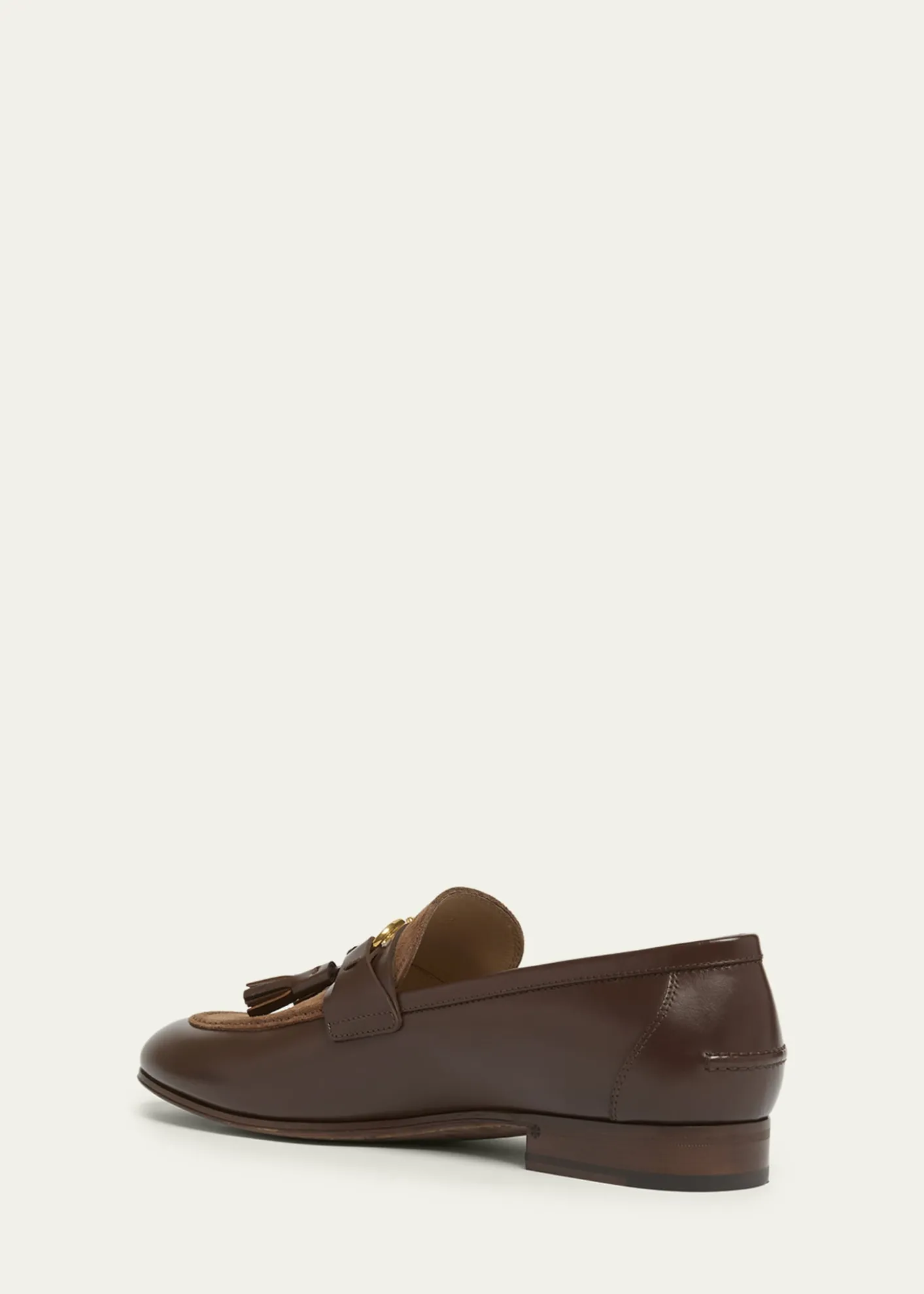 Valentino GaravaniMen's Vaniteux VLogo Leather & Suede Tassel Loafers