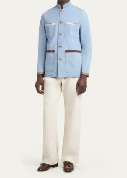 Valentino GaravaniMen's Vaniteux VLogo Leather & Suede Tassel Loafers