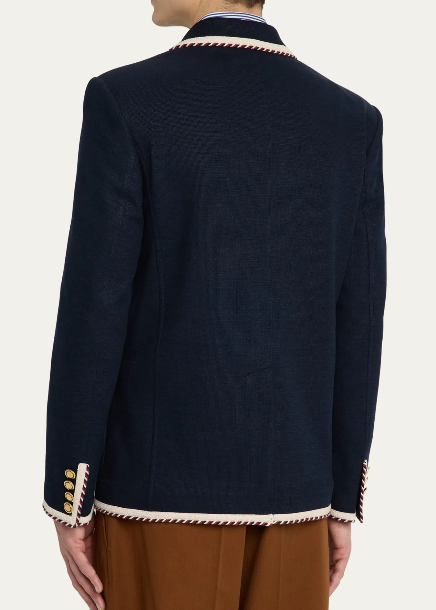 Valentino GaravaniMen's VLogo Contrast-Trim Blazer