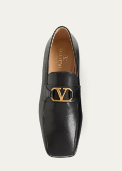 Valentino GaravaniMen's Vlogo Signature Leather Loafers