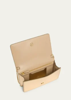 Valentino GaravaniMini Laminated Leather Crossbody Bag