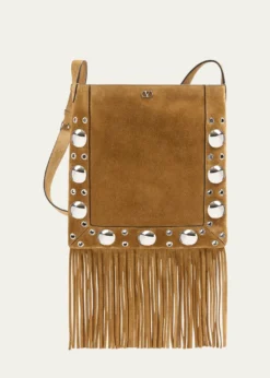 Valentino GaravaniNellcote Studded Fringe Suede Crossbody Bag
