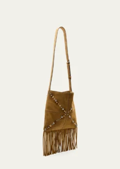 Valentino GaravaniNellcote Fringe Stud Suede Crossbody Bag