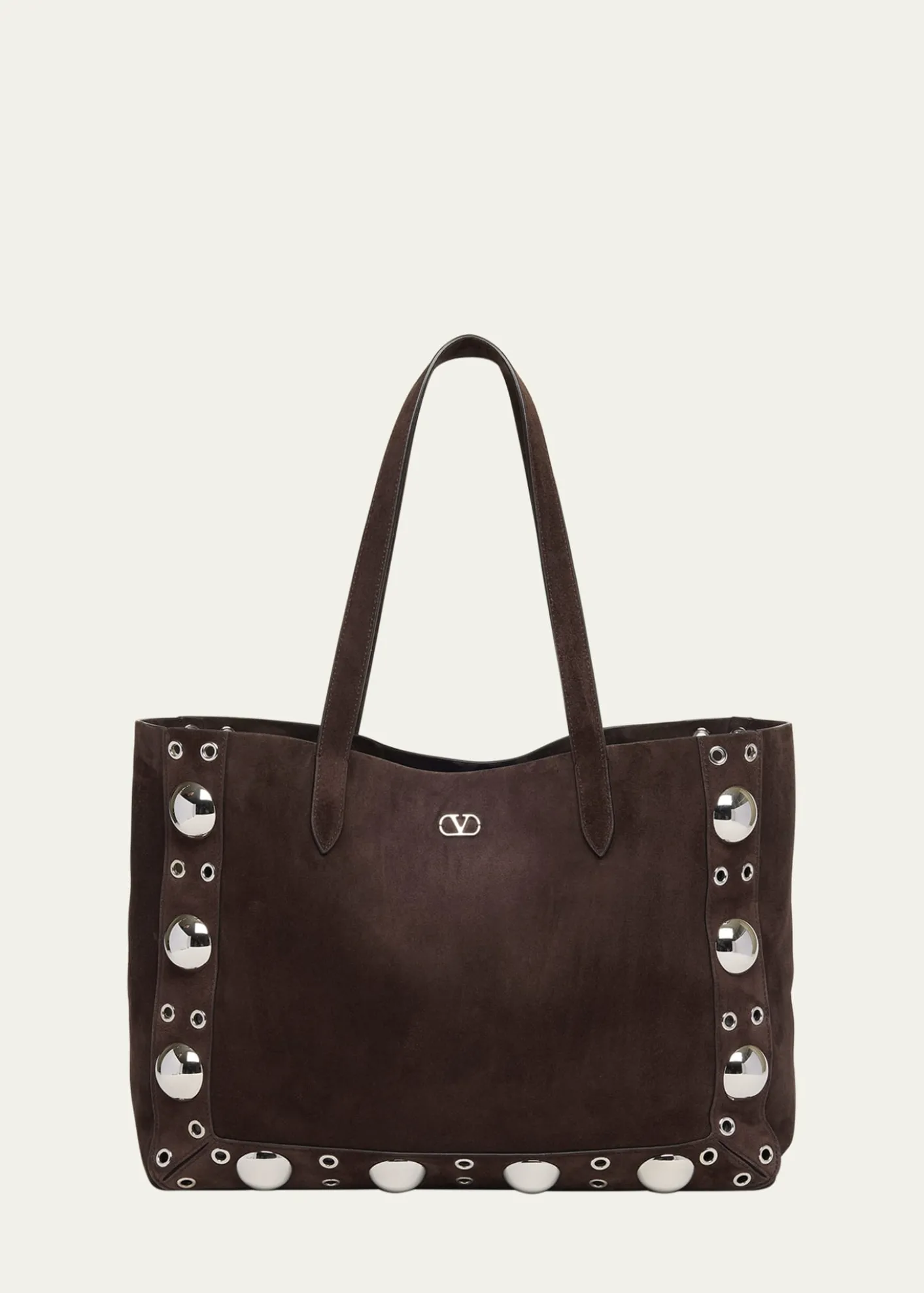 Valentino GaravaniNellcote Studded Suede Tote Bag