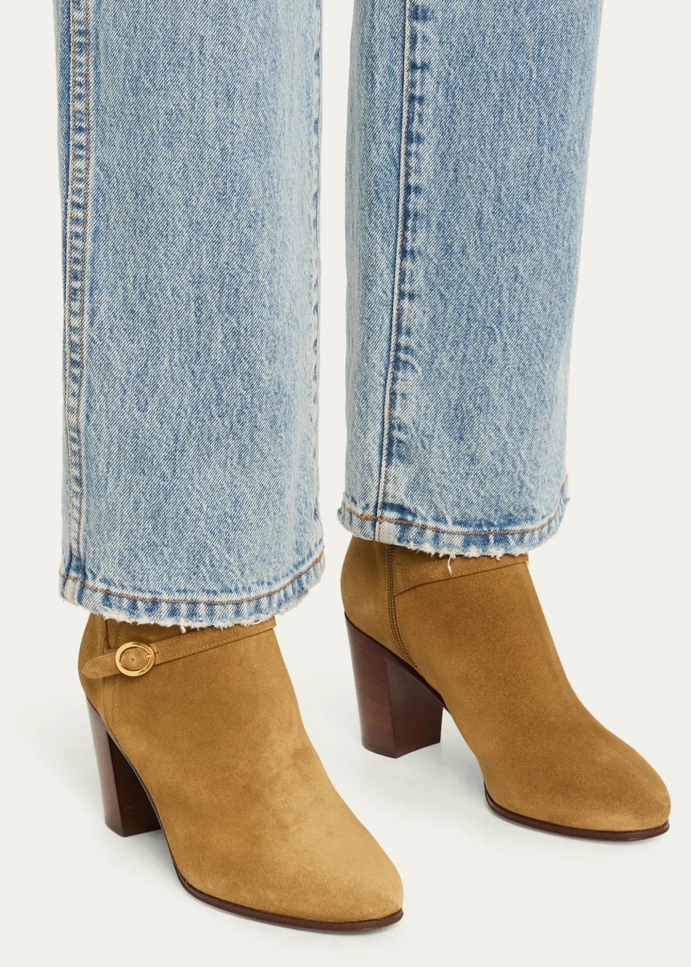 Valentino GaravaniPattie Suede Buckle Ankle Boots