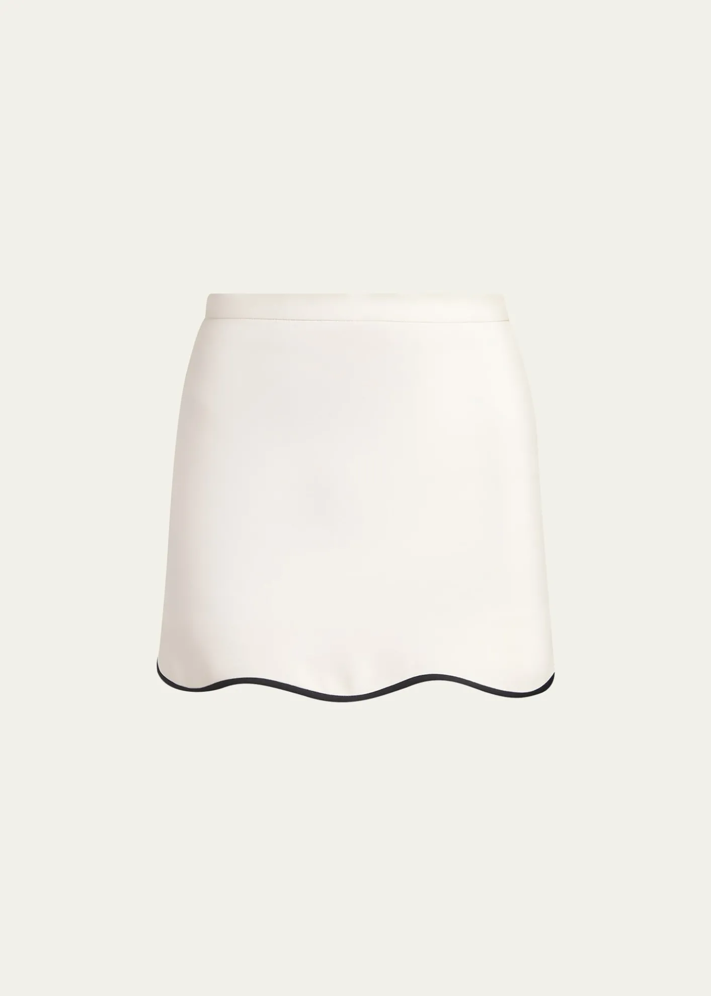Valentino GaravaniPiped Wave Hem Miniskirt