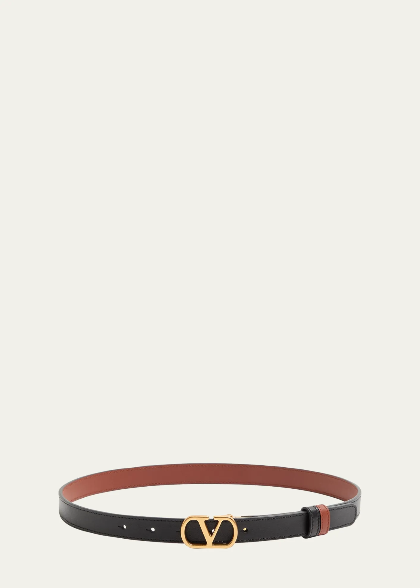Valentino GaravaniReversible VLogo Signature Leather Belt