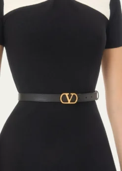Valentino GaravaniReversible VLogo Signature Leather Belt