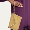 Valentino GaravaniRockstud Suede Wristlet Pouch Bag
