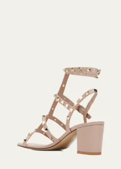 Valentino GaravaniRockstud Leather 60mm City Sandals