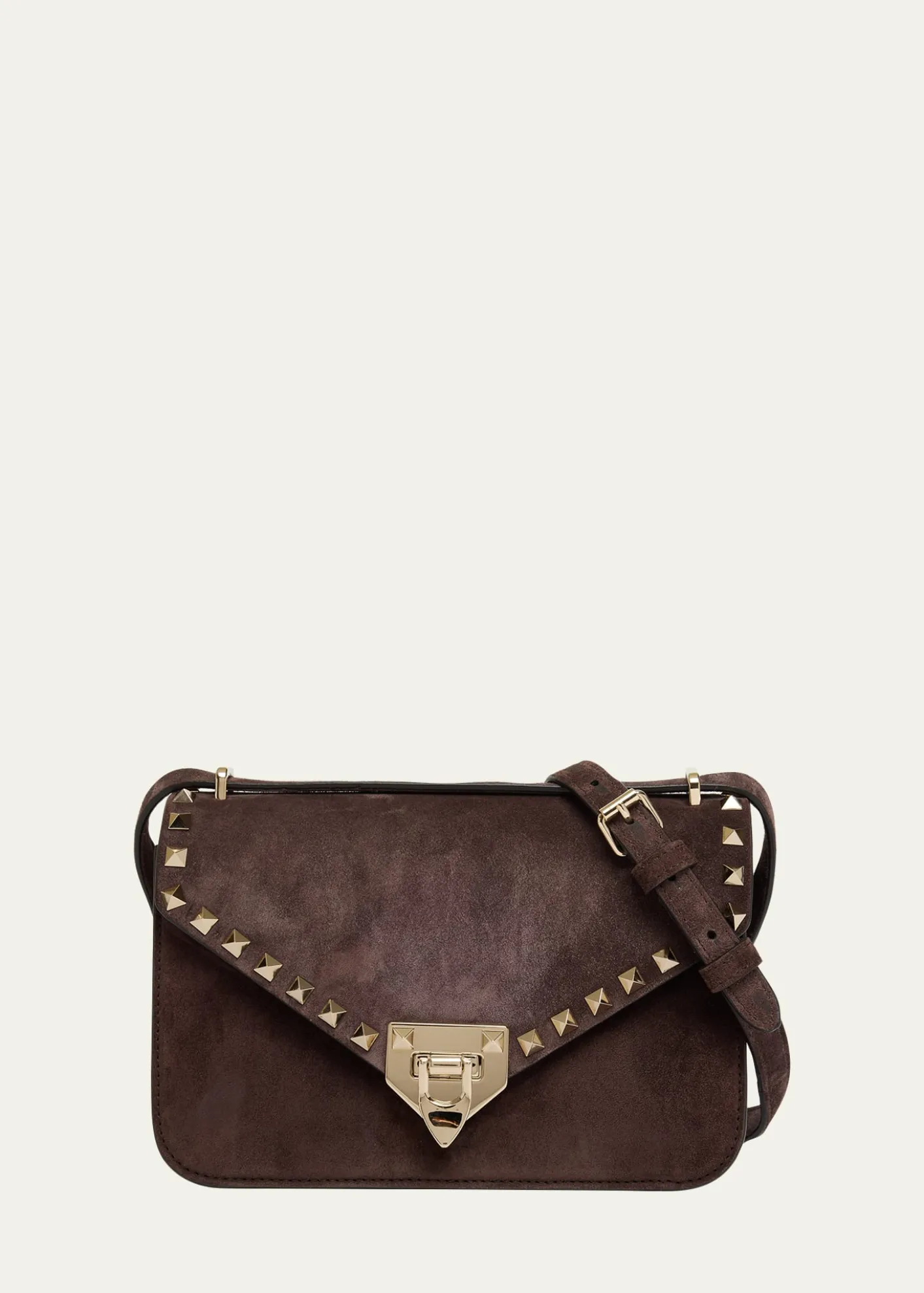 Valentino GaravaniRockstud Suede Shoulder Bag