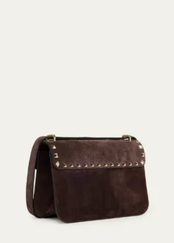 Valentino GaravaniRockstud Suede Shoulder Bag