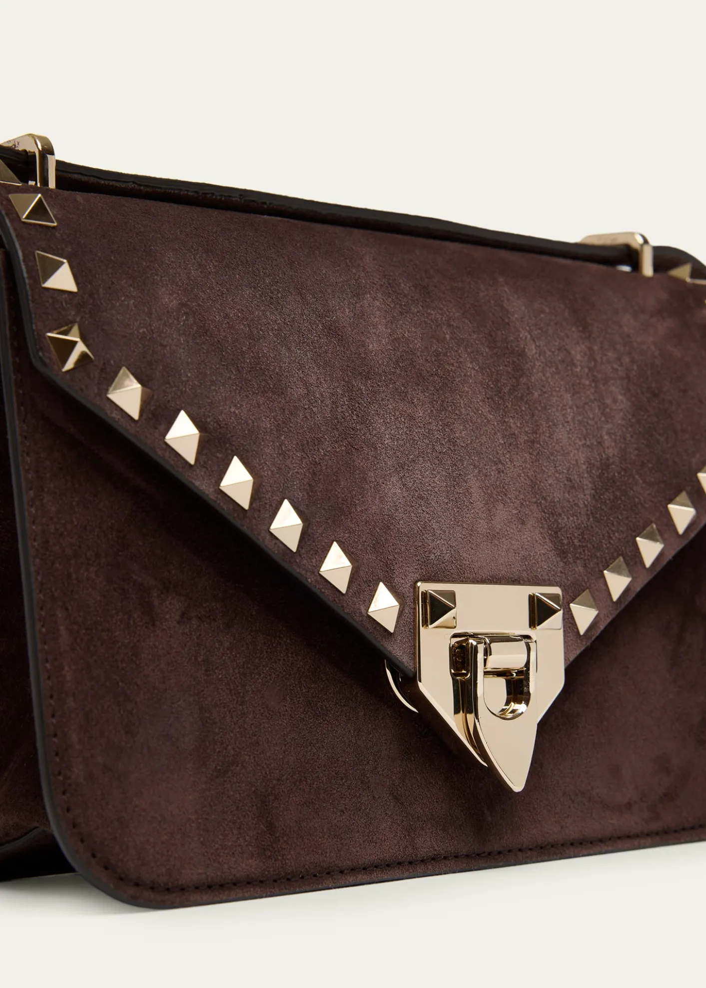 Valentino GaravaniRockstud Suede Shoulder Bag