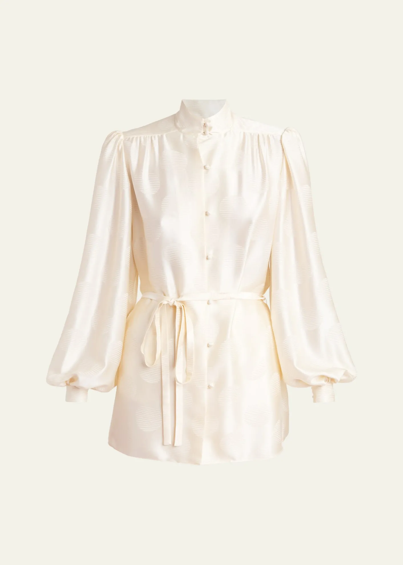 Valentino GaravaniSilk Button-Up Blouse
