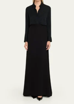 Valentino GaravaniSilk Maxi Skirt