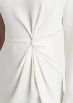 Valentino GaravaniTwisted Silk Cady Long-Sleeve One-Shoulder Top