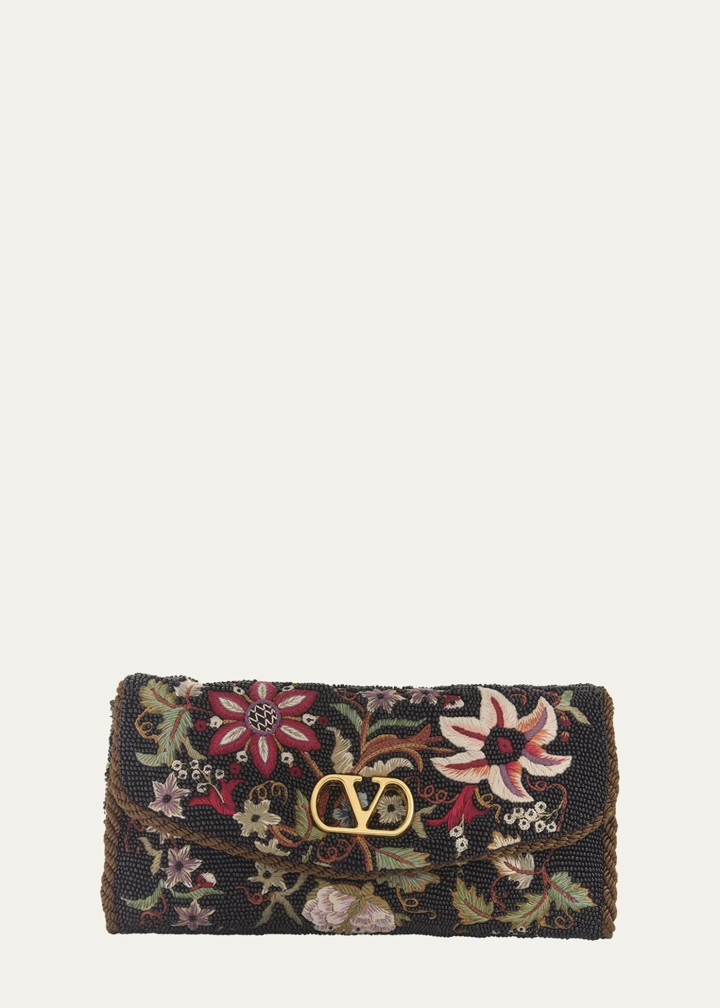 Valentino GaravaniVain Floral Beaded Shoulder Bag