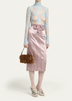 Valentino GaravaniVain Strass Fuzzy Shearling Shoulder Bag