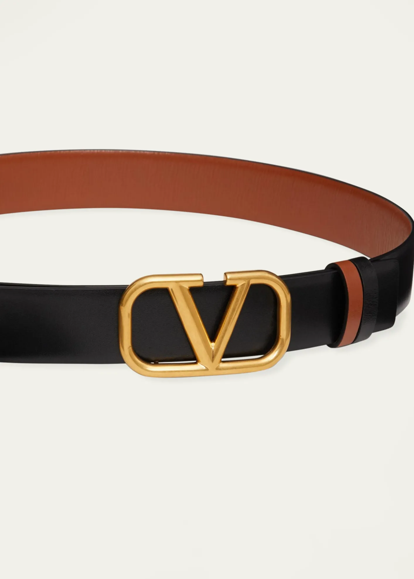 Valentino GaravaniVLogo Reversible Leather Belt, 30mm