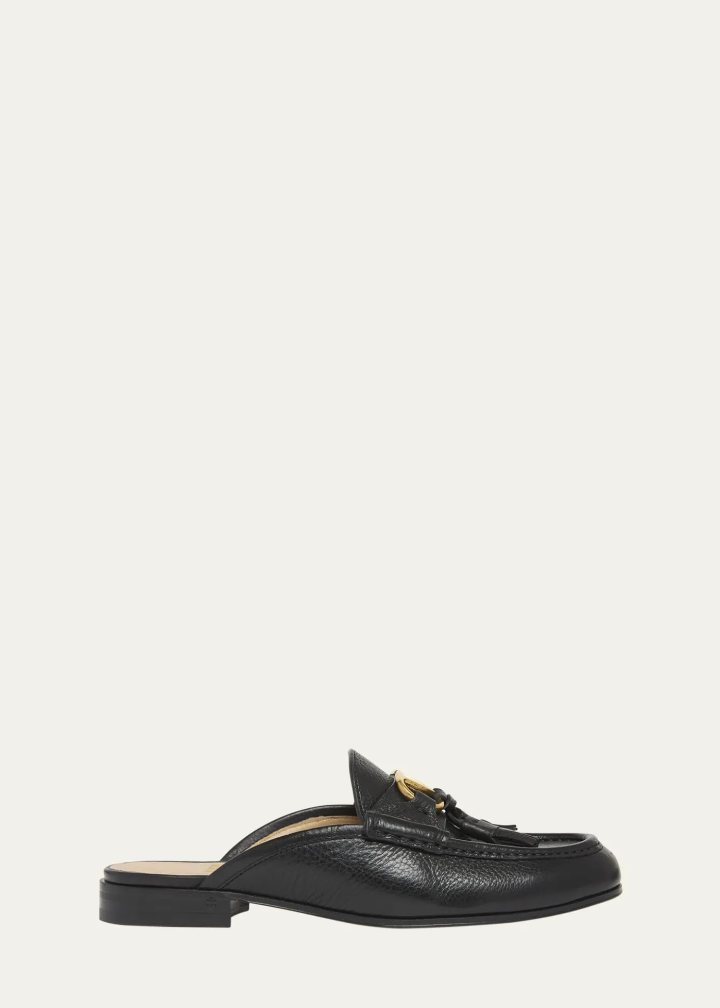 Valentino GaravaniVLogo Signature Leather Loafer Mules