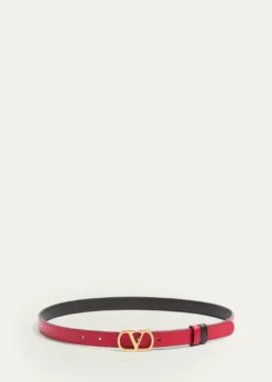 Valentino GaravaniVLogo Signature Reversible Calfskin Belt, 30mm