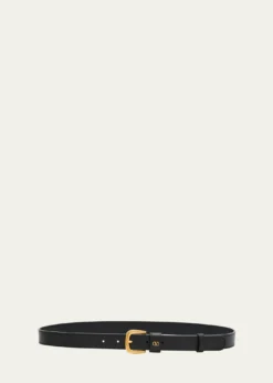 Valentino GaravaniVLogo Signature Embellished Leather Belt, 25mm