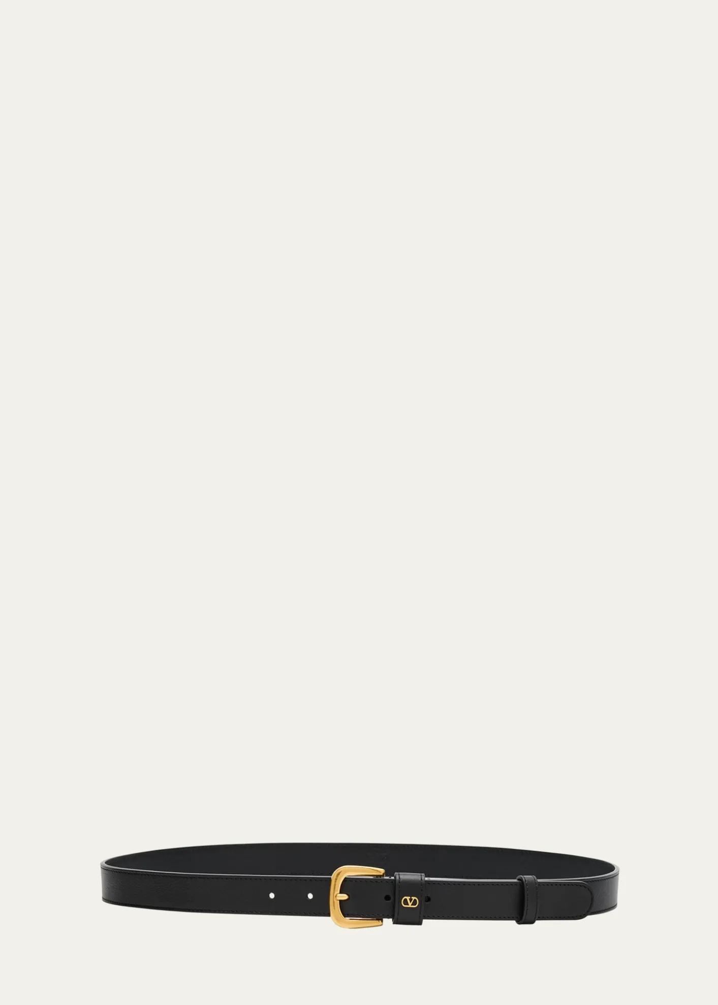 Valentino GaravaniVLogo Signature Embellished Leather Belt, 25mm