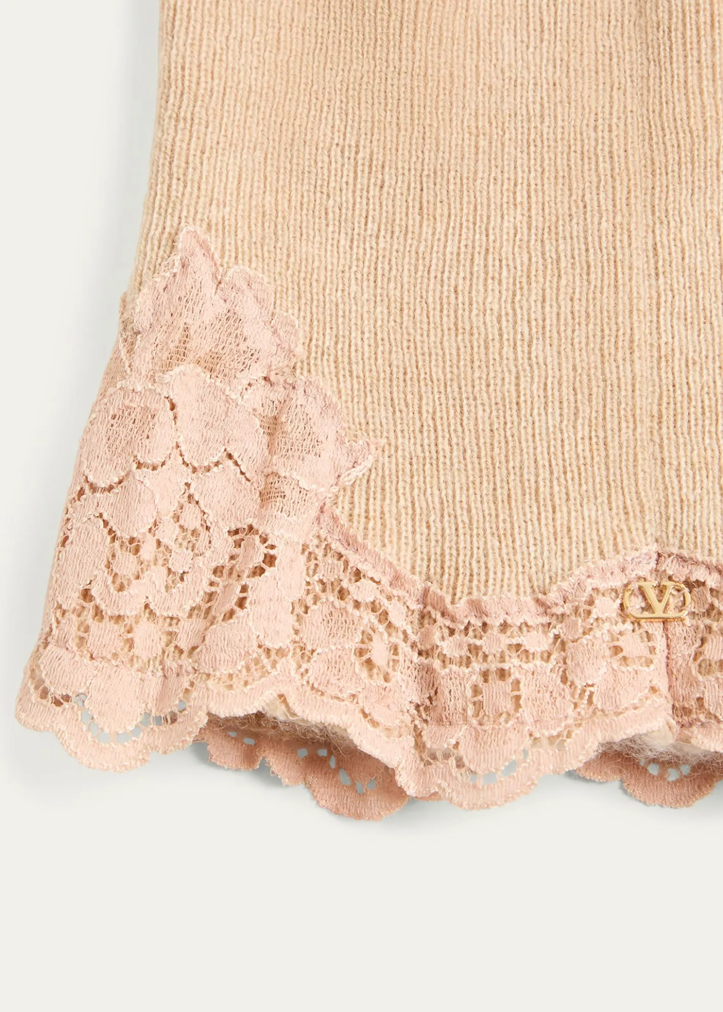 Valentino GaravaniVLogo Signature Cashmere & Lace Headband