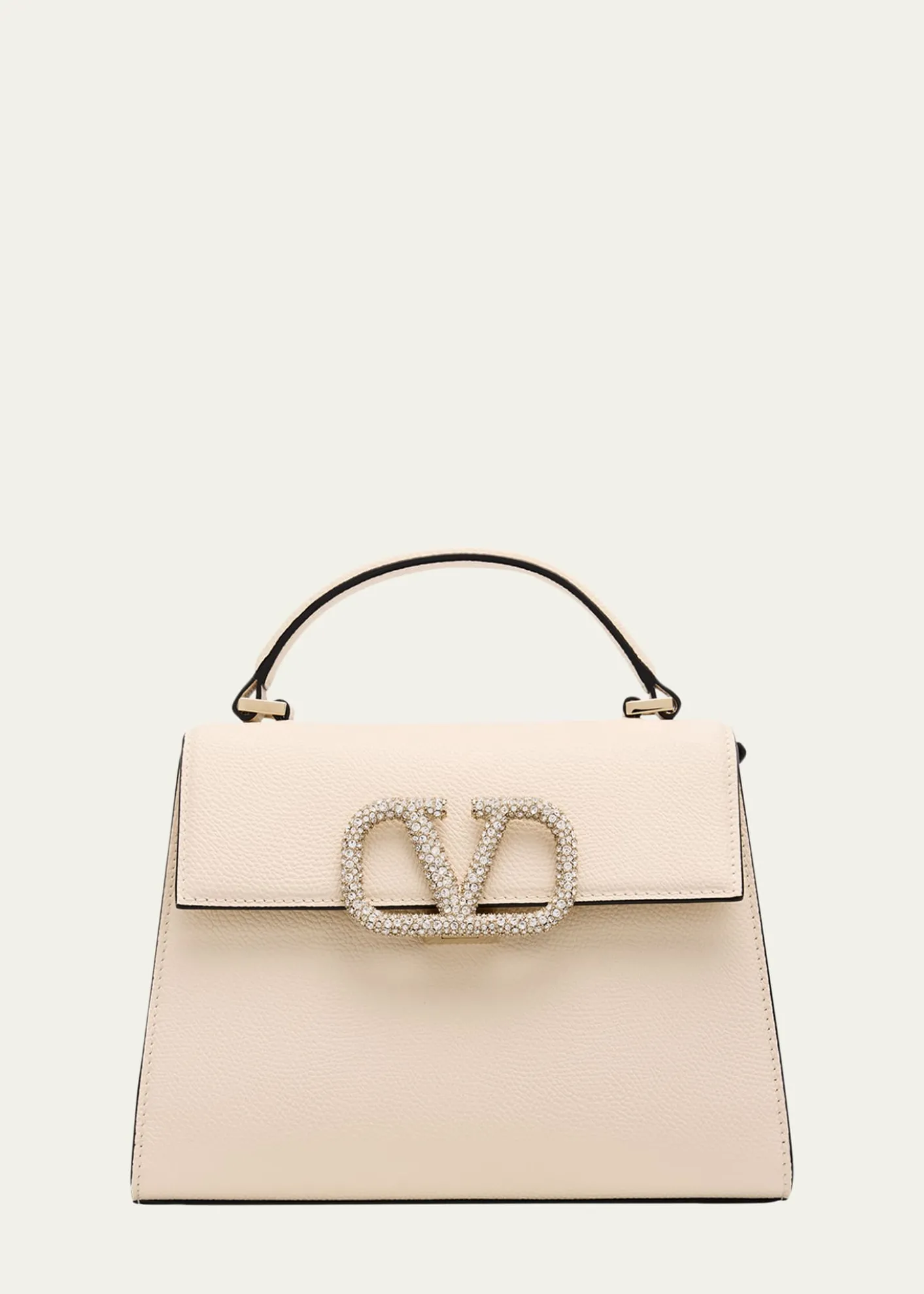 Valentino GaravaniVsling Small Leather Top-Handle Bag with Jewel VLogo