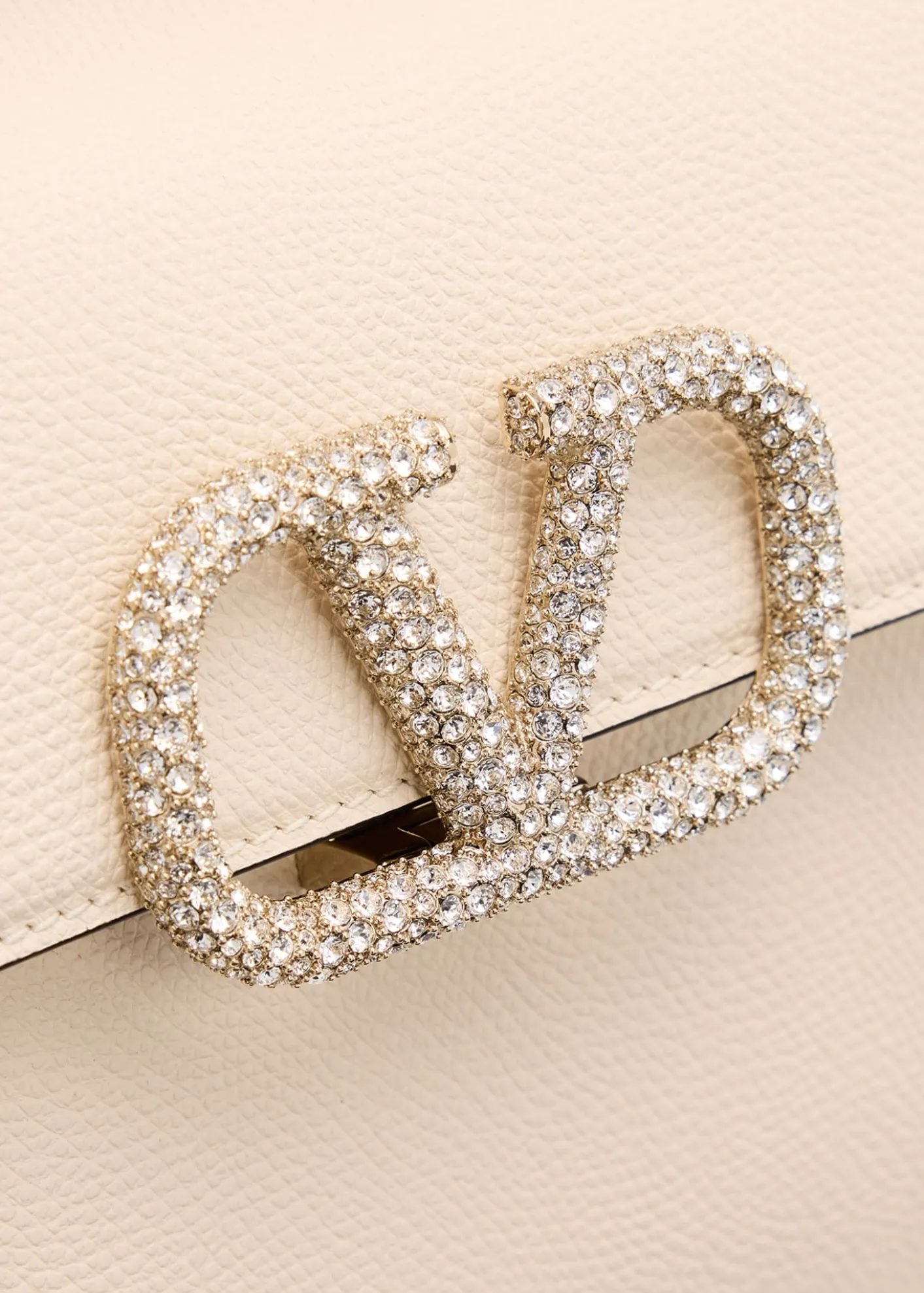 Valentino GaravaniVsling Small Leather Top-Handle Bag with Jewel VLogo