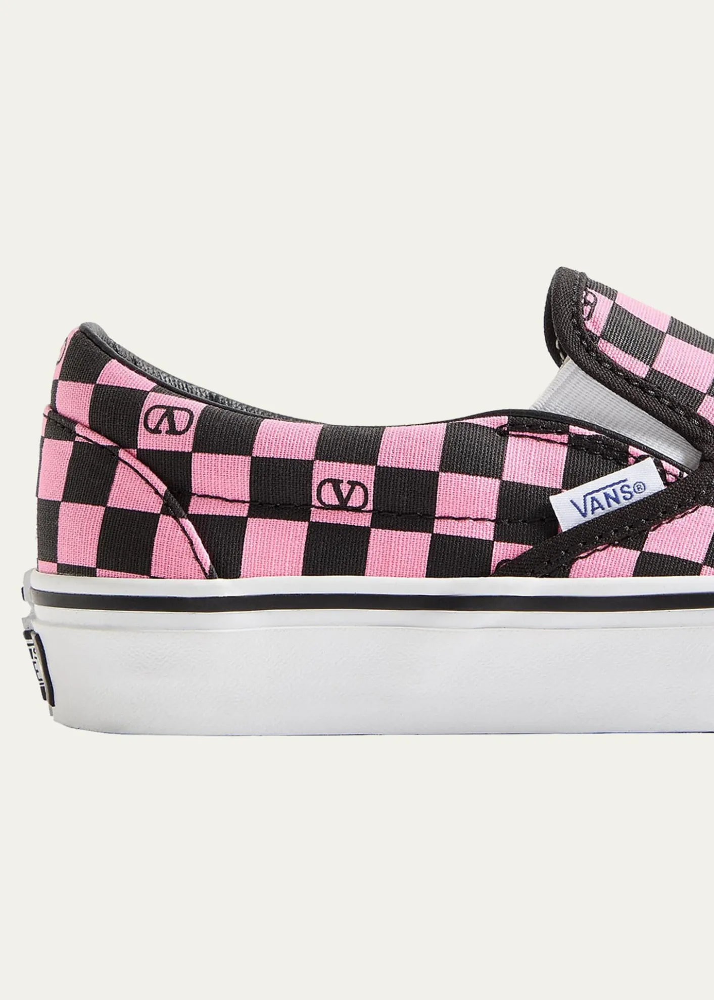 Valentino Garavanix Vans Classic Slip-On Checkerboard Shoes