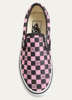 Valentino Garavanix Vans Classic Slip-On Checkerboard Shoes