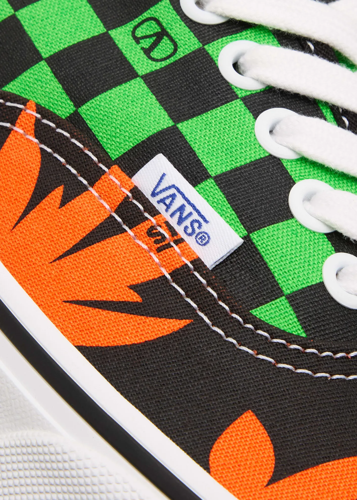 Valentino Garavanix Vans Men's Tess St VLogo Tropical Canvas Low-Top Sneakers