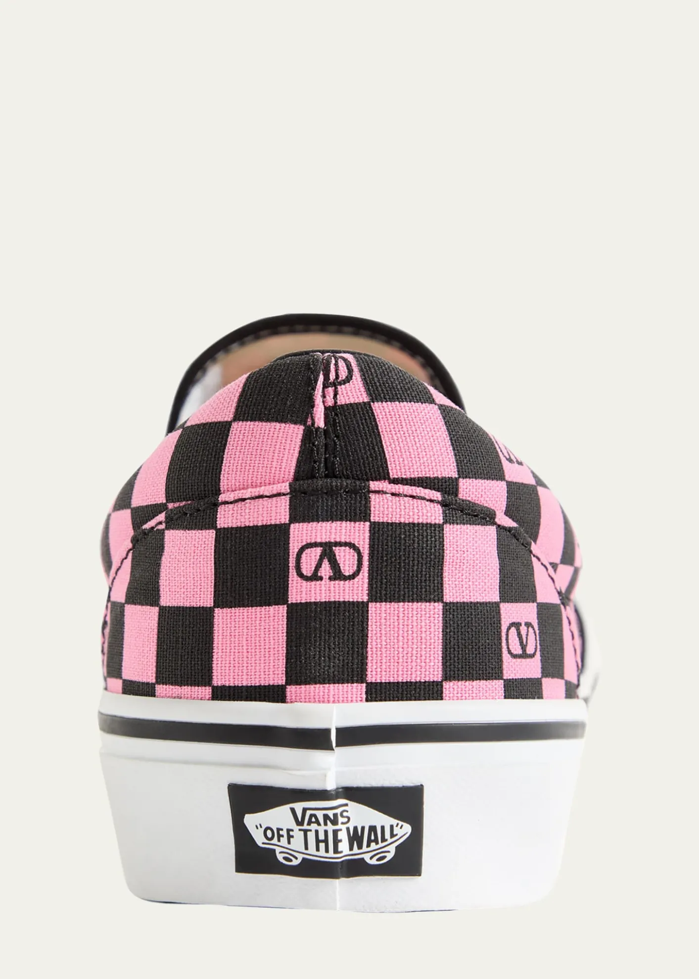 Valentino Garavanix Vans Men's VLogo Checkerboard Classic Slip-On Sneakers