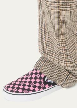 Valentino Garavanix Vans Men's VLogo Checkerboard Classic Slip-On Sneakers