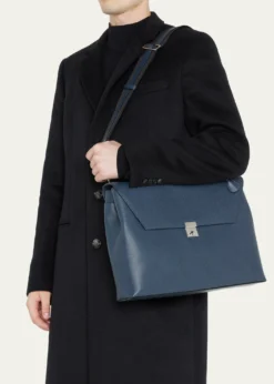 ValextraMen's Avietta Pebble Leather Briefcase