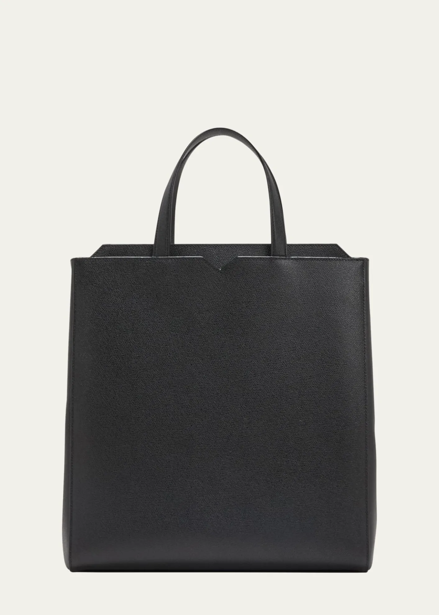 ValextraMen's V-Line Calfksin Tote Bag