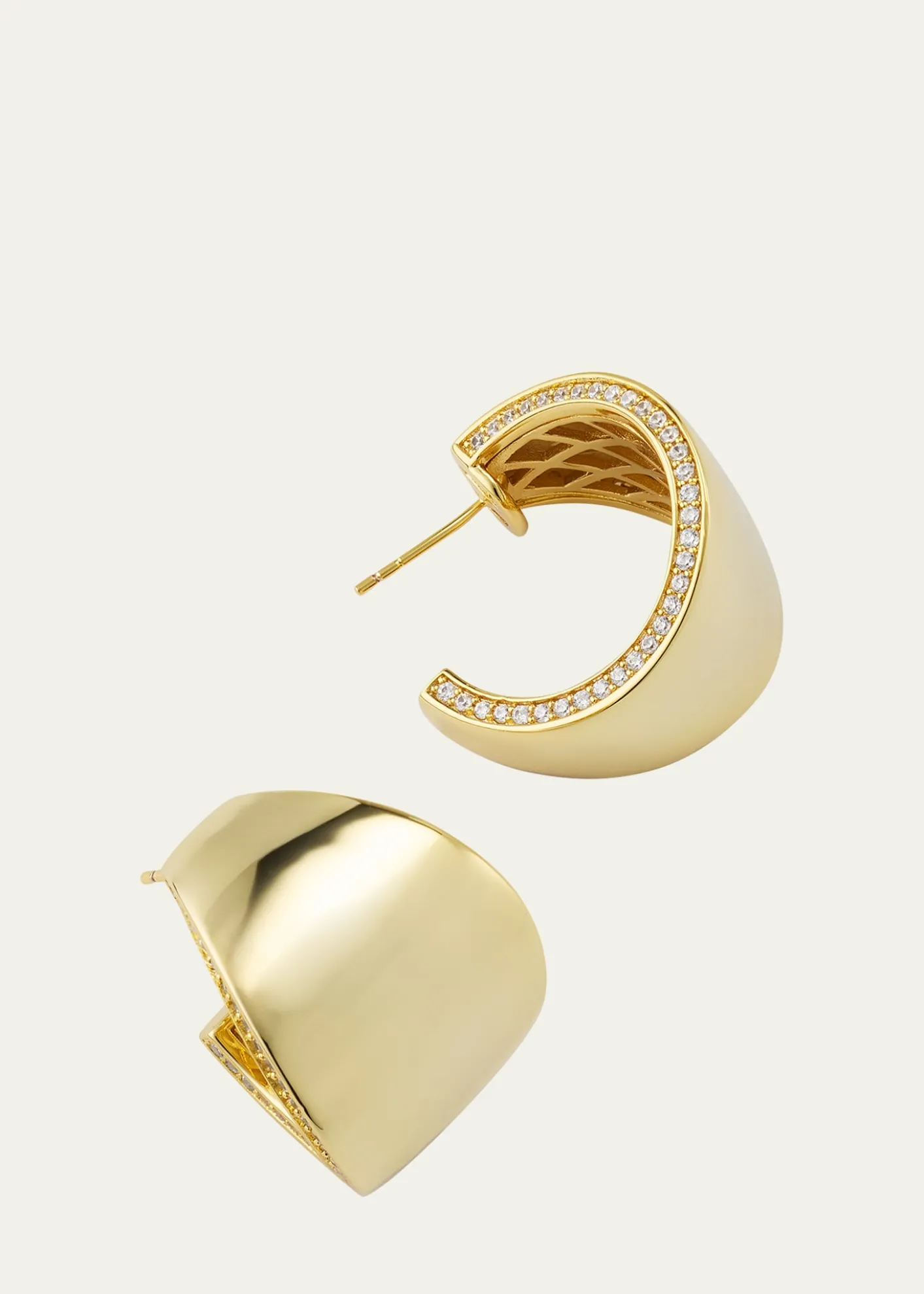 V.BELLANNicole Gold-Plated Hoop Earrings