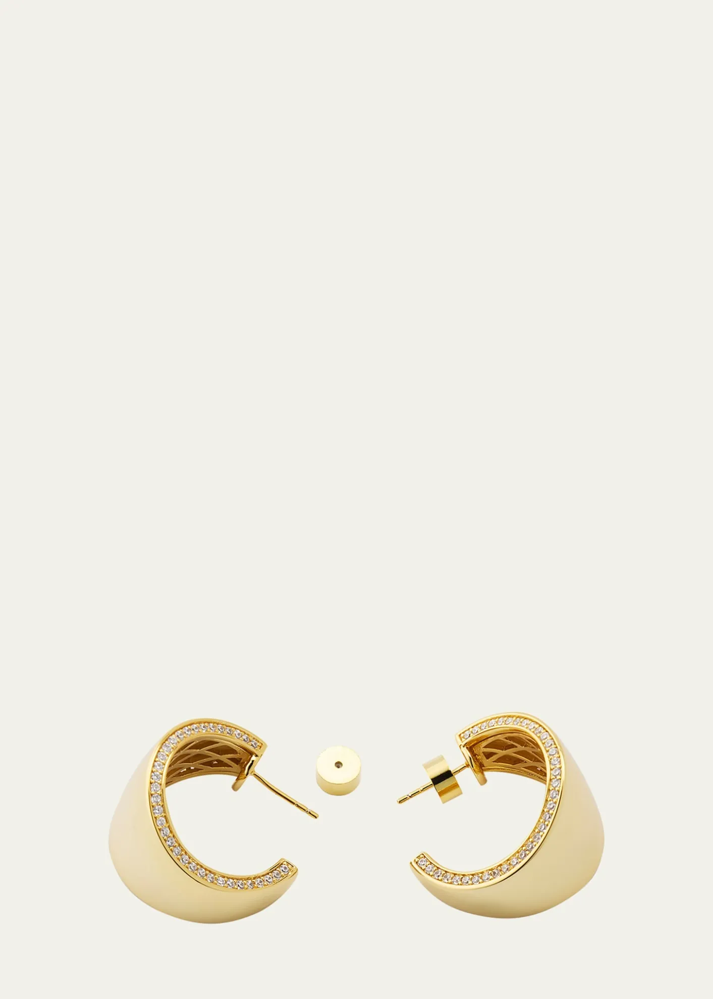 V.BELLANNicole Gold-Plated Hoop Earrings
