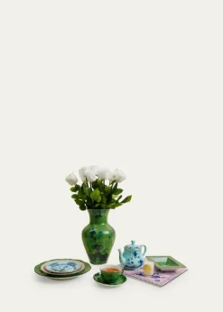 Venus ET Fleurx Ginori 1735 Eternity Roses in Ming Porcelain Vase, 20