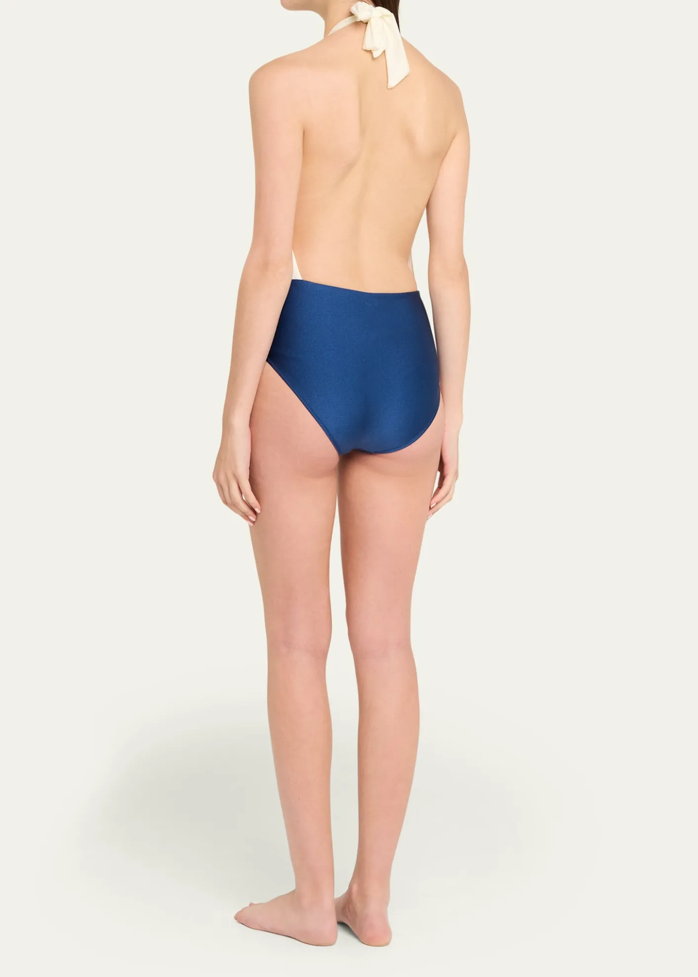 VerandahColorblock Plunge One-Piece Swimsuit