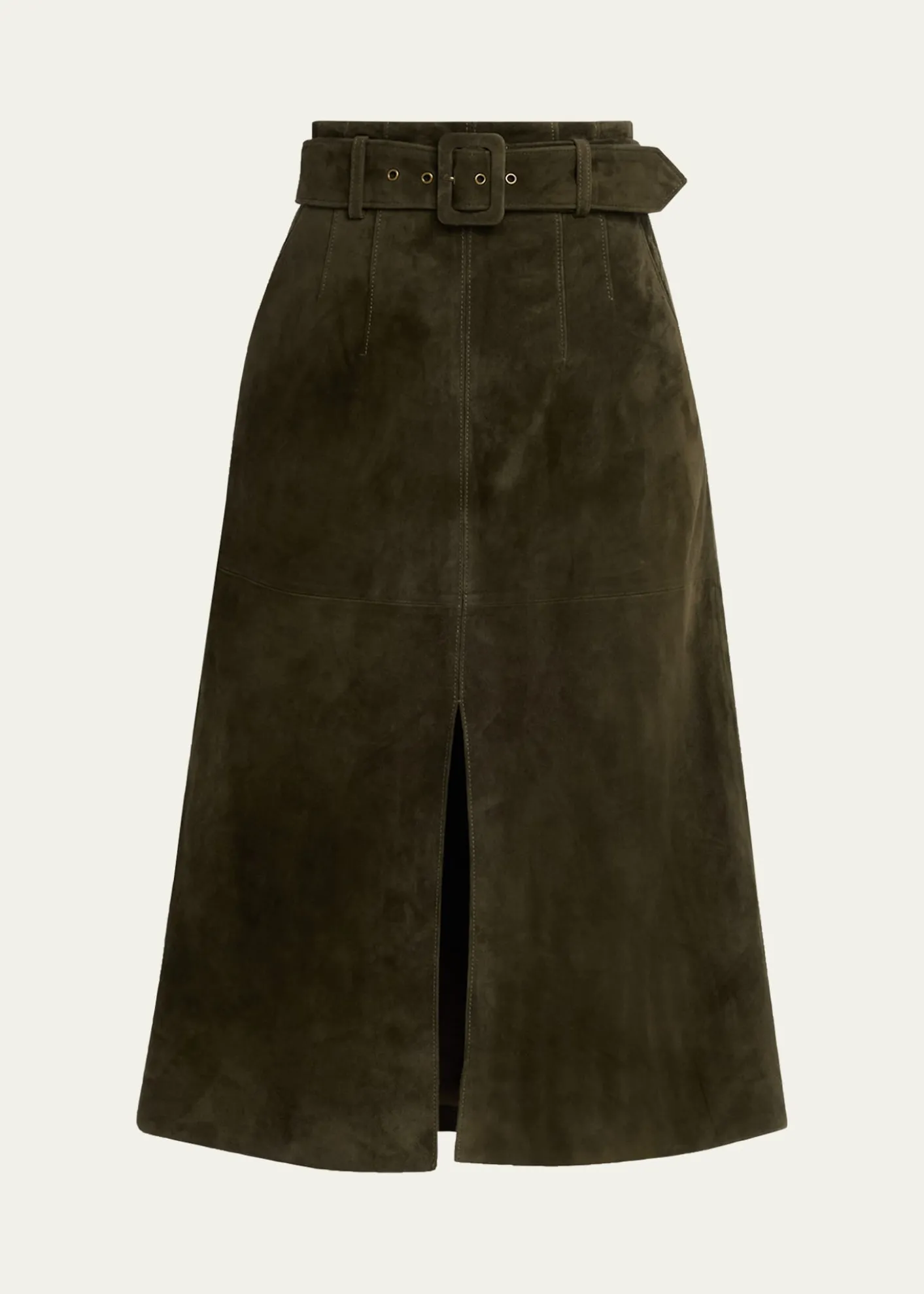 Veronica BeardAlexie Suede Midi Skirt