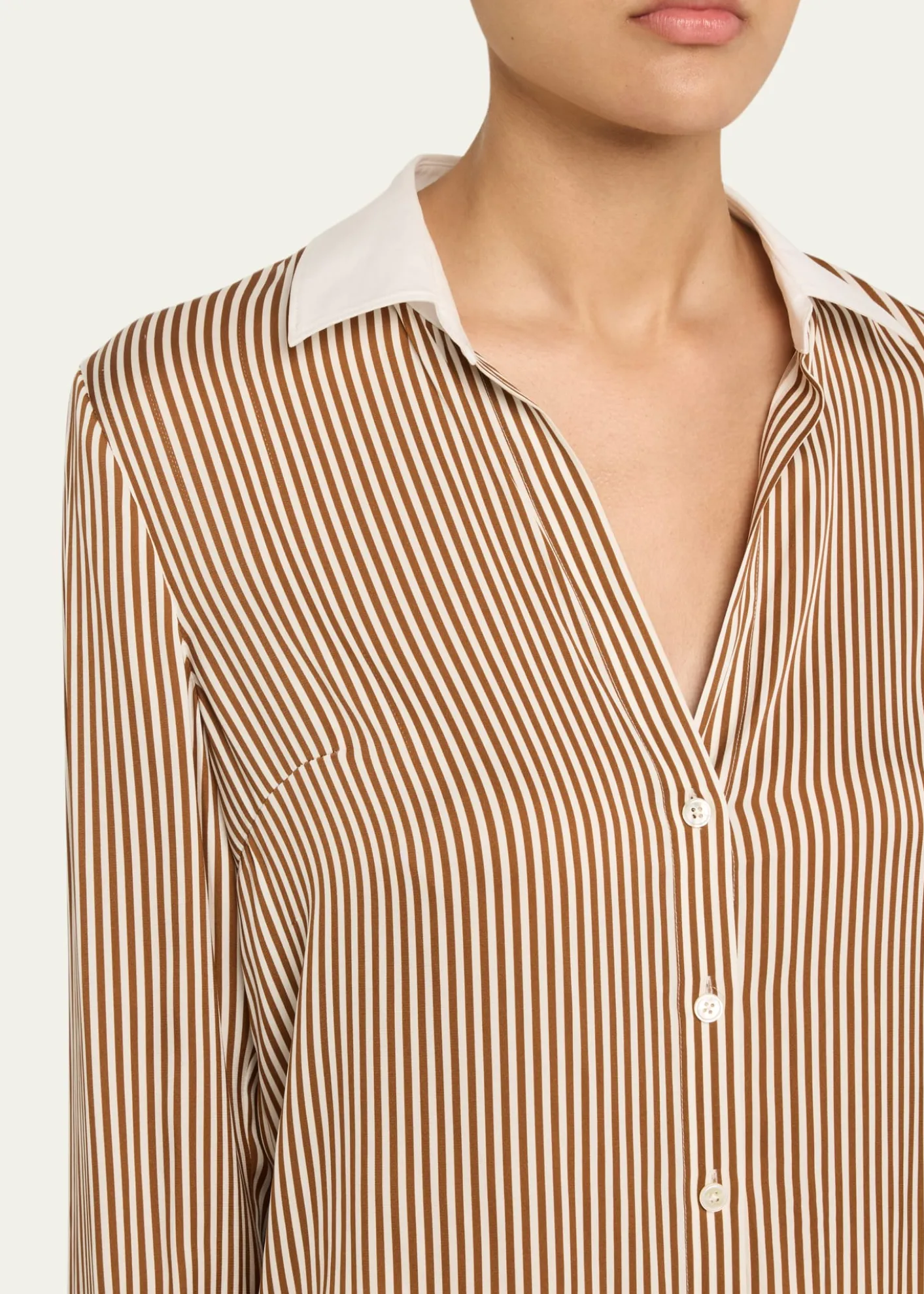 Veronica BeardAmelia Stripe Button-Front Shirt