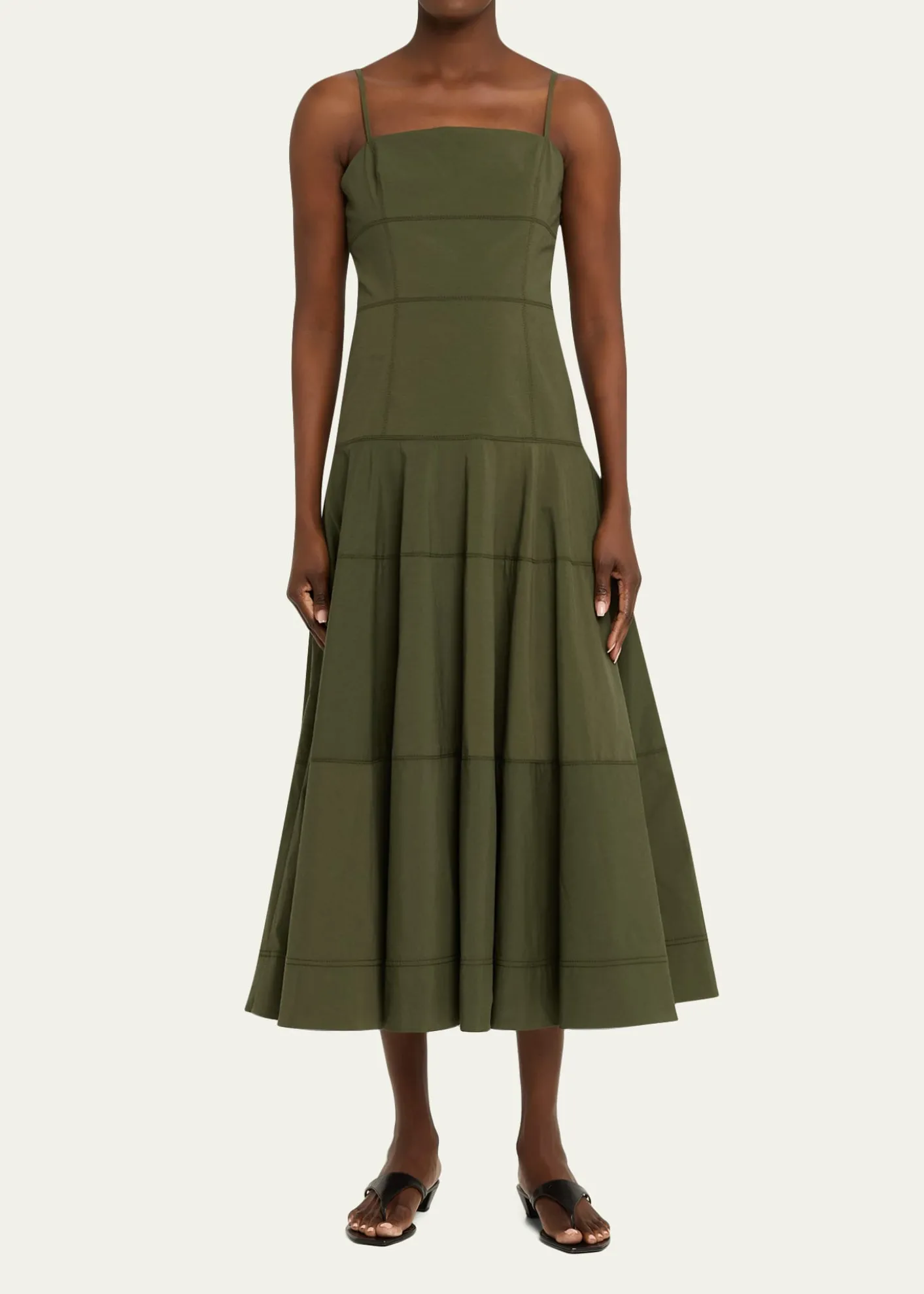 Veronica BeardIlona Tiered Faille Midi Dress