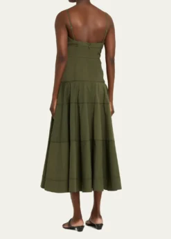 Veronica BeardIlona Tiered Faille Midi Dress