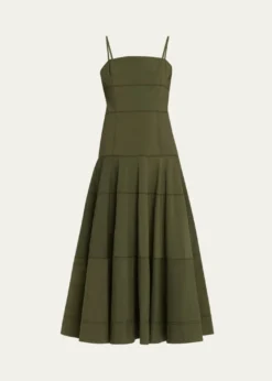 Veronica BeardIlona Tiered Faille Midi Dress