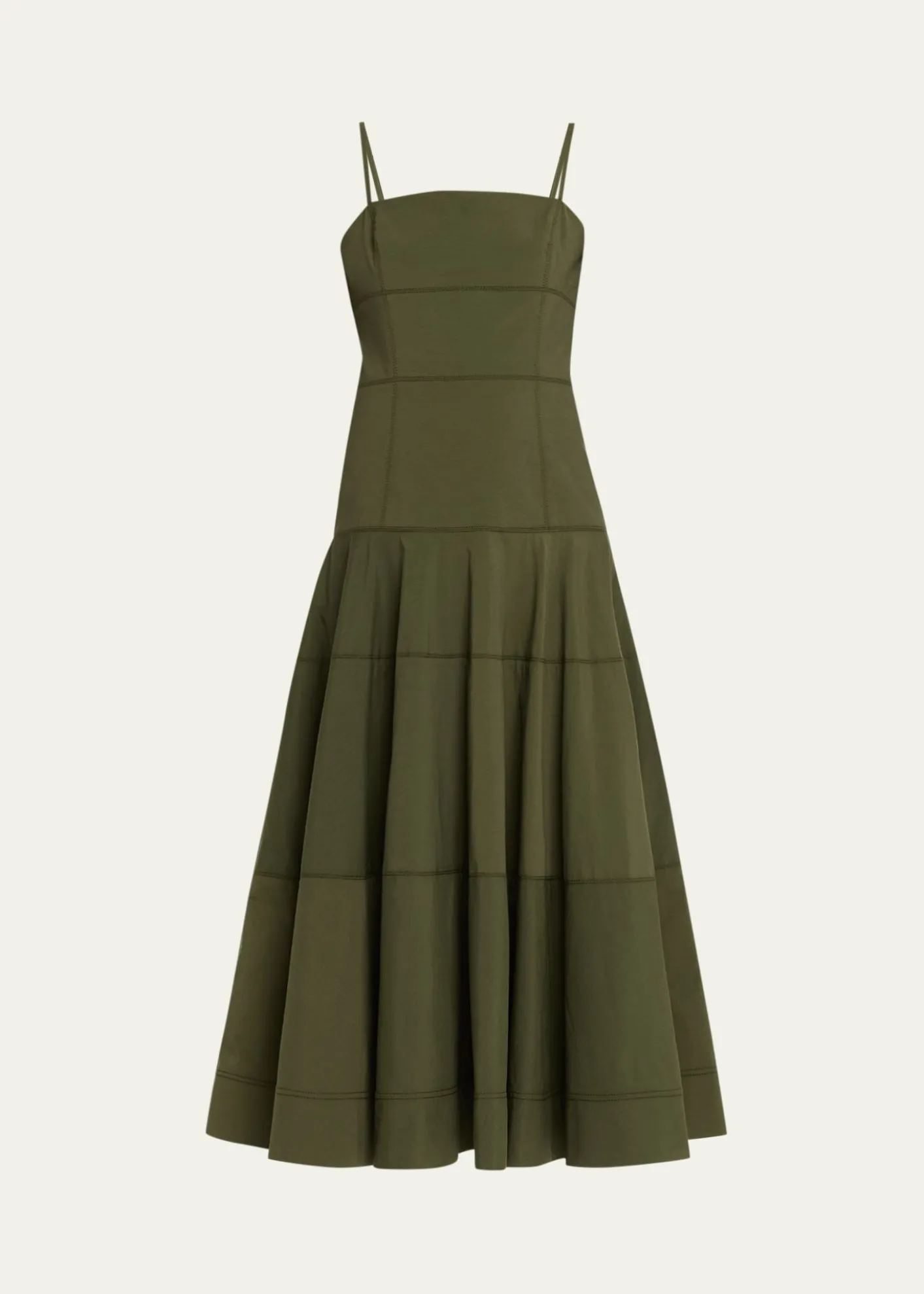 Veronica BeardIlona Tiered Faille Midi Dress